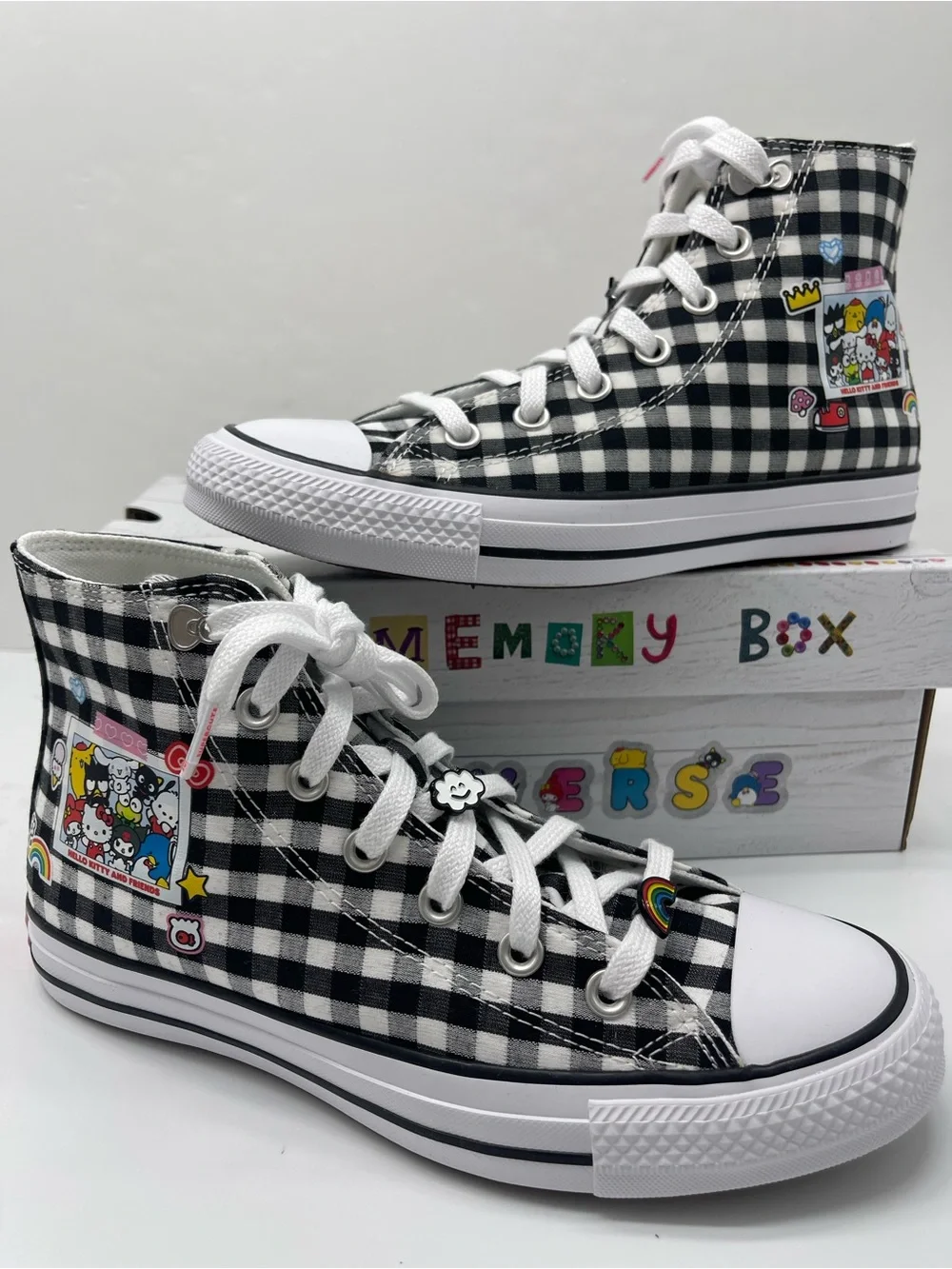 Converse WMNS CTAS HI Hello Kitty & Friends Picnic BlkWh Pink High Top Sneakers - Picture 12 of 16